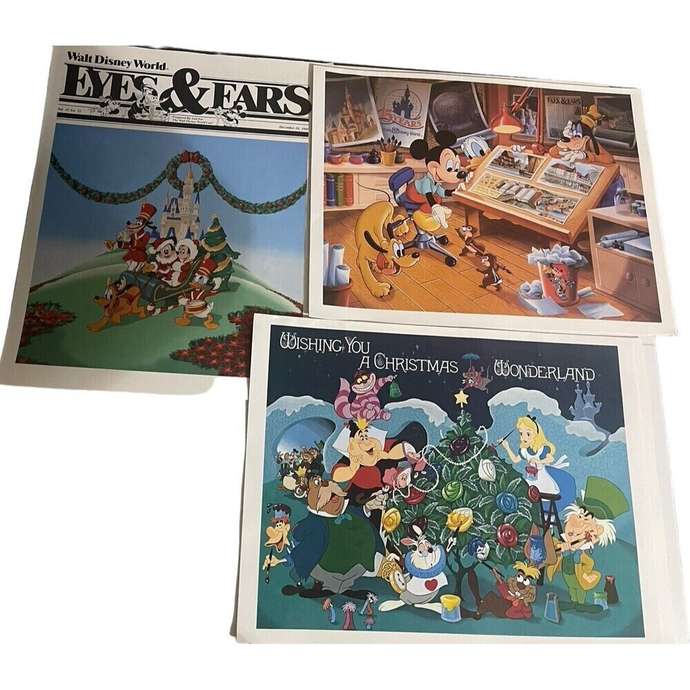 Disney Eyes & Ears 1985 Vol 15 #52/ 1986 Vol 16 #40/52 Walt Disney World 15th